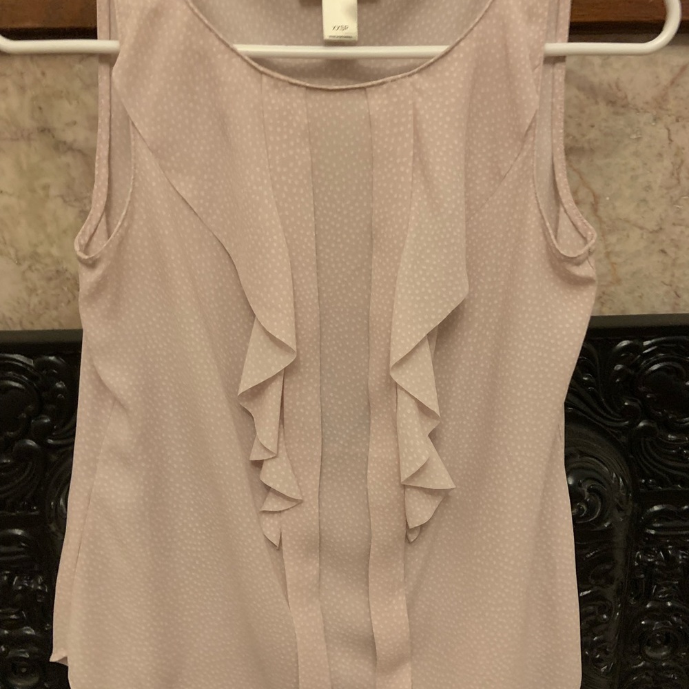 Loft sleeveless pink blouse